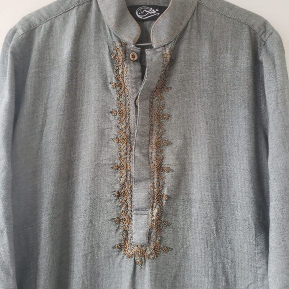 Men's Indian/Pakistani traditional wear Kurta - Picture 3 of 5